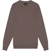 Lyle & Scott Katoenen Merino Trui met Ronde Hals, Bruin