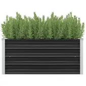 vidaXL Plantenbak verhoogd 100x40x45 cm gegalvaniseerd staal antraciet