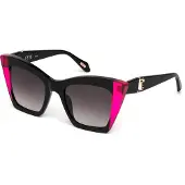 Just cavalli Zonnebril SJC106V 52/21/140 Glanzend Zwart Acetaat VROUW SJC106V