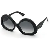 Nina Ricci Zonnebril - - SNR403 - Zwart (Glanzend zwart) - Acetaat - 57/17/145