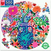 Eeboo EOBO - Puzzel , Vogels en bloemen, 500 stukjes | 1 doos