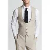 Reiss Fine Waistcoat Stone Waistcoats Maat: 40 | Gilets Outlet | Heren | Beige