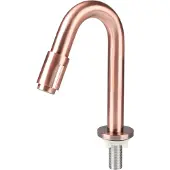 Differnz Fonteinkraan gebogen 19cm rood koper