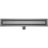 Boss & Wessing Douchegoot met Tegelrooster en Flens BWS Roos 90x7 Cm Gunmetal