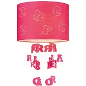 Home Sweet Home lampenkap Letters kinderkamer Ø 30 cm - fuchsia