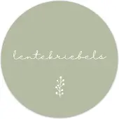 Label2X Muurcirkel lentekriebels groen