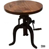 Gister&Vandaag Salontafel Crank ø 45cm | in hoogte verstelbaar, Rond, Salontafel Crank