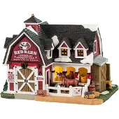 Lemax Red Barn Veterinary Hospital 19x24x20 cm Kersthuisje