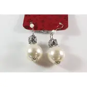 Fashion Jewelry Oorbellen hangers witte parel