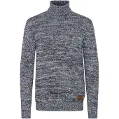 !Solid Trui 'Philaremo' blauw gemêleerd
