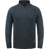 Blend Trui 'Ganbolf' donkerblauw / bruin / zilvergrijs