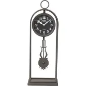 Countryfield Tafelklok Tiktox metaal L12B17H46,5CM zwart/zwart