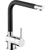 Cornat SOLS5 wastafelmengkraan Solana zwart - messing - 7,5 l/min