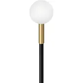 Lombardo Linfa O 120 Grondpaal Black | Brass | 2700K IP66 Lichtbron Inbegrepen