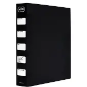 Adox Adofile Archival Ring Binder, Black Plastic With Ring Closure