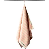 Bongusta Handdoek Roze & Creme Streep 50x 80 cm Naram