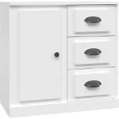 vidaXL Dressoir 70x35,5x67,5 cm bewerkt hout wit