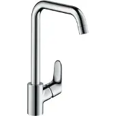 Hansgrohe focus m41 eengreeps keukenmengkraan 260 ecosmart, chroom