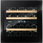 Dunavox DVS-25.65DB wijnkoelkast inbouwkoelkast, nis hoogte 60 cm, zuinig energieklasse F