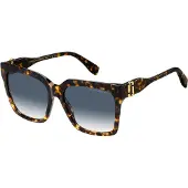 Marc Jacobs Zonnebril MARC 764/S 57/17/145 HAVANA/BLUE SHADED acetaat dames MARC 764/S