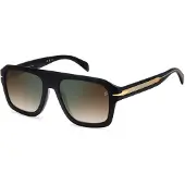 David Beckham Zonnebril DB 7127/S 54/19/150 Zwart goud Acetaat monturen MAN DB 7127/S