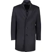 Bugatti Herren Mantel met giletflap