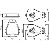 Bosch 0 986 494 215 Remblokken