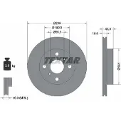 Textar 92103600 Remschijf