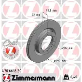 ZIMMERMANN 470.6618.20 Remschijf
