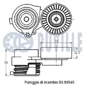 RUVILLE 325156 Motorsteunlager