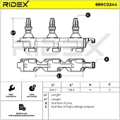 RIDEX 689C0244 Bobine