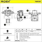 RIDEX 78B1391 Remklauw