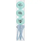 Legend Golfballen Gift Set Merry Christmas-Happy Newyear Blauw Inclusief Tees