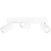 LEDVION - LED Plafondspot - Wit 3-lichts - Rechthoek - GU10 - IP20