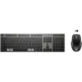 HP Combinatietoetsenbord en muis 725, draadloos, geschikt voor meerdere apparaten, full-size (100%), draadloos (RF en Bluetooth), schaartoetsen, zwart, inclusief muis