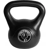 Gorilla Sports Kettlebell 5 kg zwart kunststof