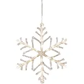 Konstsmide Sneeuwvlok met verlichting Ø 40 cm | 24 lampjes | Warm wit |