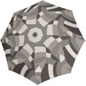 Doppler Paraplu Carbonsteel Long AC Chic Grey Grijs Veelkleurig