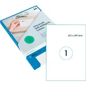 Rillstab Rillprint 83224 universele etiketten A4 210 x 297 mm transparant (25 etiketten)