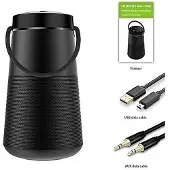 HOPESTAR H33 Zwart draagbare draadloze Bluetooth-luidspreker FM-zender Powerbank