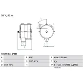 Bosch 0 986 034 070 Dynamo / Alternator