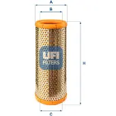 Ufi 27.084.00 Luchtfilter