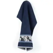 Bunzlau Castle Cats keukendoek 53x60 Dark Blue