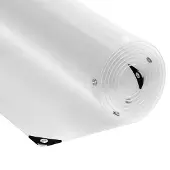 vidaXL Transparante zeildoek met oogjes, 6x6 meter, PVC