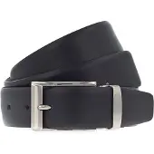 Vanzetti Leren Riem Dresscode: Business 35mm Cambered Belt W120 Black Zwart