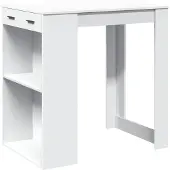 vidaXL Bartafel 102x70x103,5 cm bewerkt hout wit