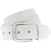 Vanzetti Leren Riem 35mm Leather Belt W75 White Wit