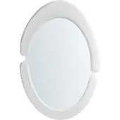 Beliani MASSAY - Wandspiegel - Wit - Fluweel