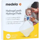 Medela Hydrogel Pads - Verlichting bij pijnlijke tepels of tepelkloven - Essentiële producten bij borstvoeding - 4 stuks