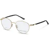 Porsche Design P8767 53/18/145 Goud/Zwart Metallo UNISEX P8767 Bril